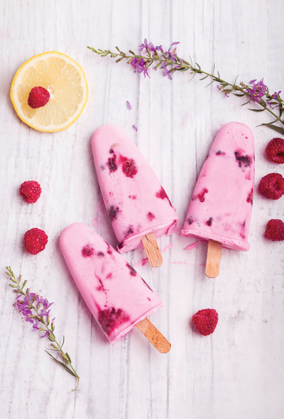 Lody malinowe