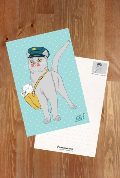 Terakoty - Kot pocztowy