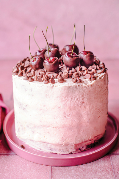 Różowy tort