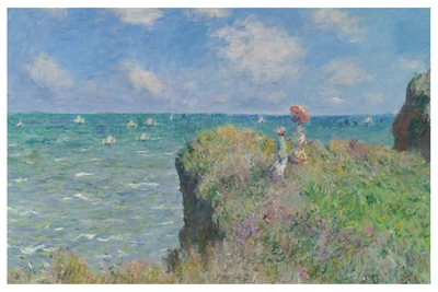 Claude Monet, Spacer po klifie w Pourville 