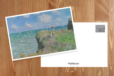 Claude Monet, Spacer po klifie w Pourville 