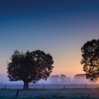 Poland - Love to be here... - Pejzaż o zachodzie słońca, Podlasie