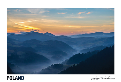Poland - Love to be here... - Pieniny o zachodzie słońca
