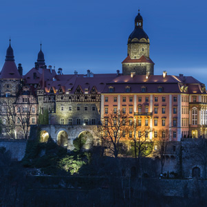 Poland - Love to be here... - Zamek Książ wieczorem