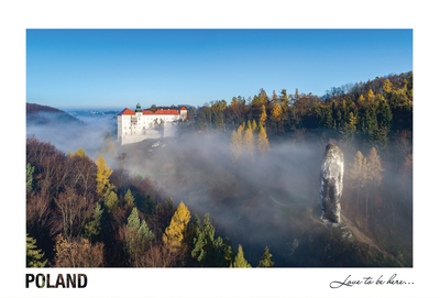 Poland - Love to be here... - Zamek w Pieskowej Skale we mgle 