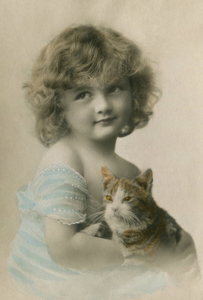 Dziewczynka z kotkiem