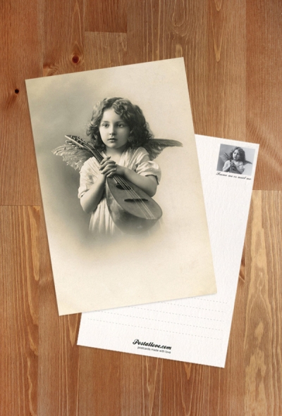 Putto z mandoliną