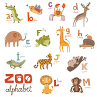 Zwierzakowy alfabet A-M