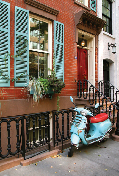 Niebieska vespa