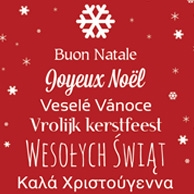 Wesołych Świąt - typograficzna choinka