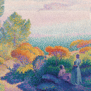 Henri Cross, Dwie kobiety nad brzegiem, Morze Śródziemne
